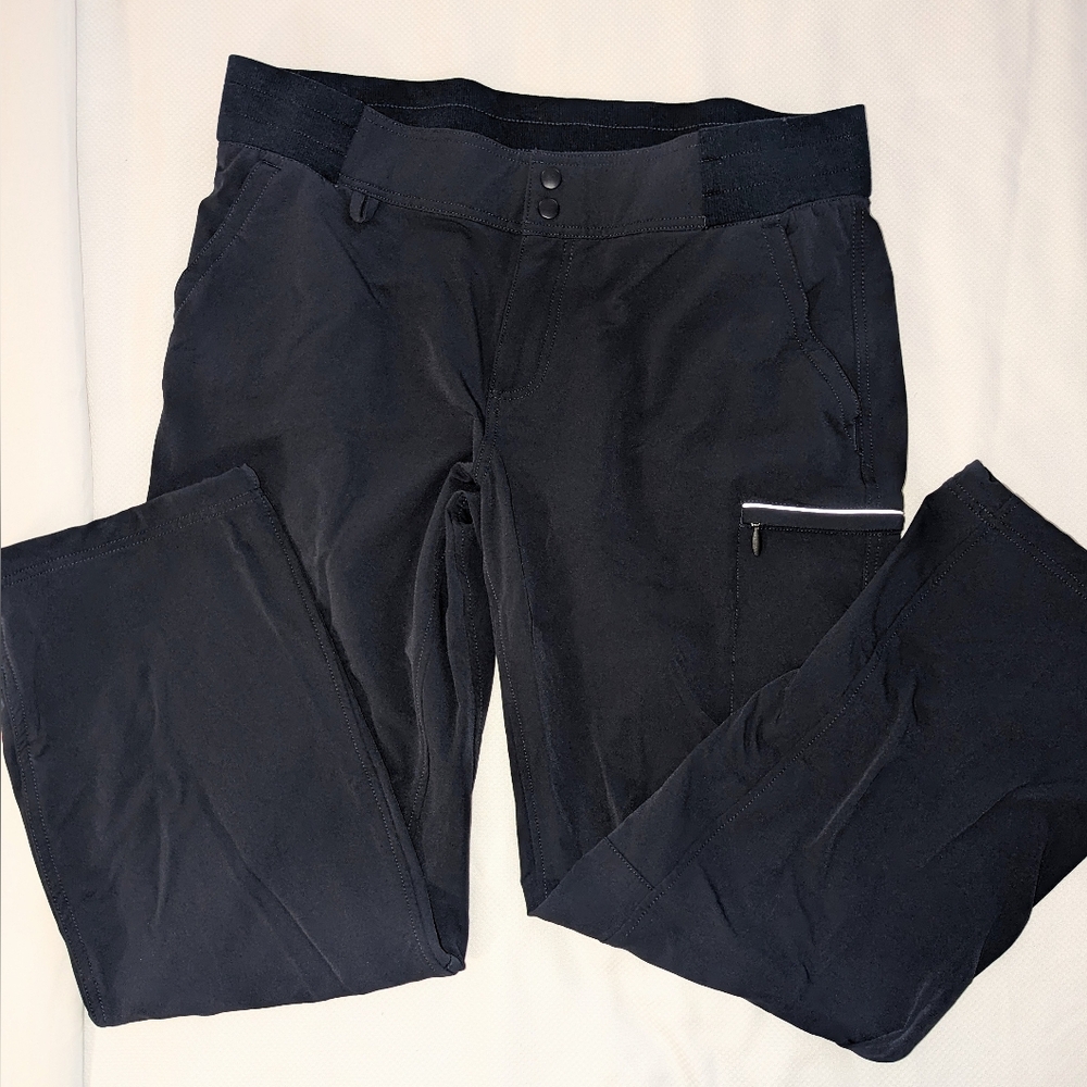 Duluth Trading Womens Pants Hiking Outdoor Lined Stretch Blue Sz 18X31